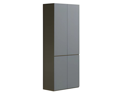 Moderna siva pisarniška omara brez ročajev, enostavna struktura