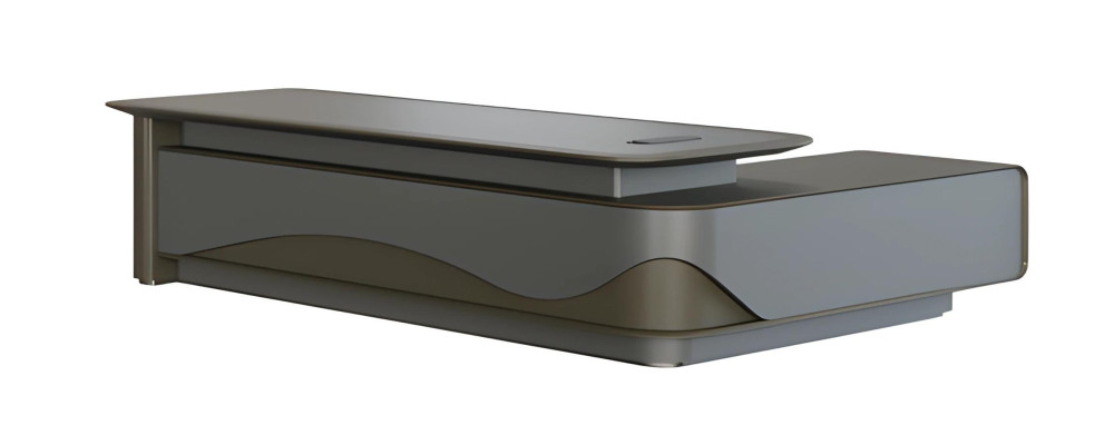 Moderna črna in siva pisalna miza