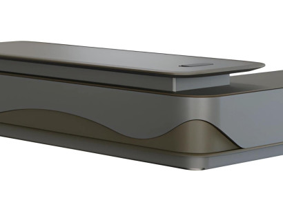 Moderna črna in siva pisalna miza