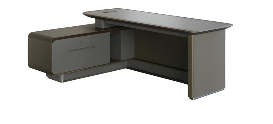 Moderna siva kotna sedežna garnitura z prostorom za shranjevanje