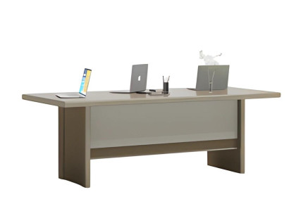 Elegant sivo in bež kavni mizica z veliko delovno površino