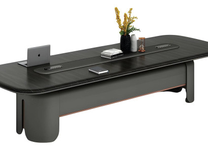 Moderna in elegantna črna sestankarska miza