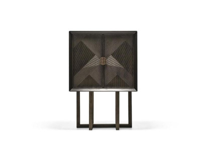 Eleganten in moden vitrinasti omar za kavo, za prikaz v dnevni sobi