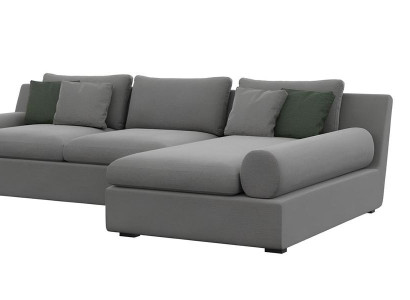 Estetska kotna klopca z obliko in mehkobo materiala