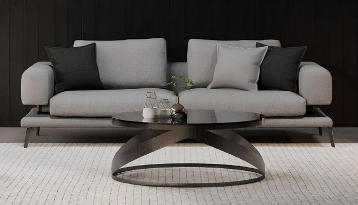 Moderna sedežna garnitura s tremi mesti, mehka, udobna, idealna