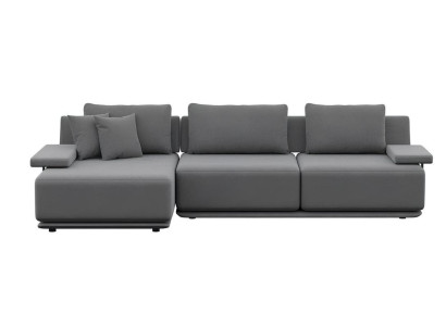 Estetski kotni kavč za dnevno sobo brez oblazinjenja