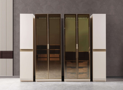 Moderna kotna omara z velikim vzorcem