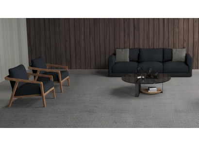 Sofa s tremi sedeži z udobnimi in estetskimi chaise longues - za vsakodnevno uporabo