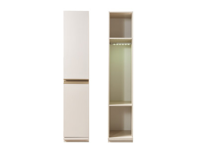 Prilagodljiva omara na 41 cm. Praktična zasnova za spalnico