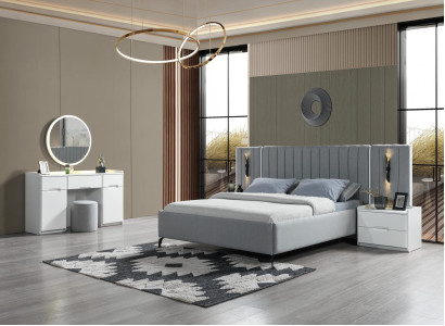 Eleganten pohištveni set za spalnico 5 delov + 2 nočni omarici