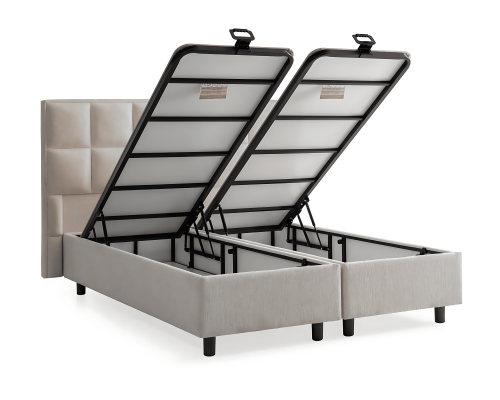 Elegantna postelja z blazino iz tkanine