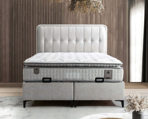 Moderna postelja z vzmetnico