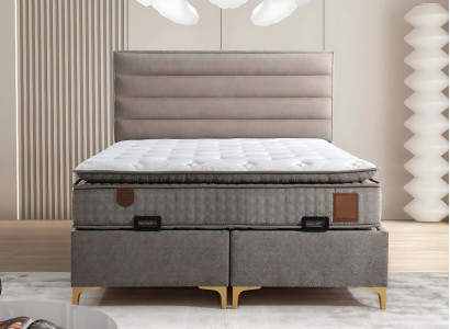 Lahka postelja z vzmetnico – Eleganten kos pohištva za spalnico