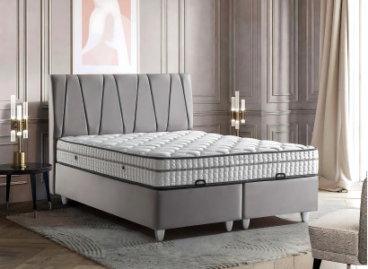 Eleganten postelja z vzmetnico v modernem slogu