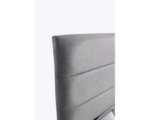 Eleganten postelja iz blaga in lesa z vzmetnico