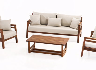 Vrtna garnitura, ki združuje lepoto in udobje v vsakem kotu vrta