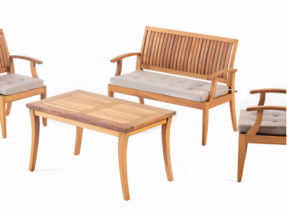 Eleganten in udoben vrtni pohištveni set za teraso