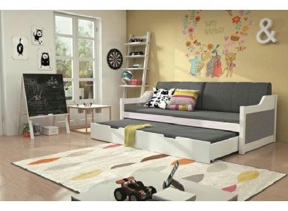 Postelja z funkcijo in predalom, zakonska postelja, pograd, postelje David