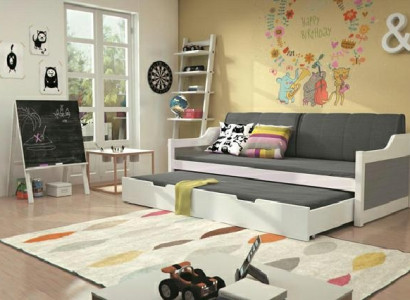 Postelja z funkcijo in predalom, zakonska postelja, pograd, postelje David