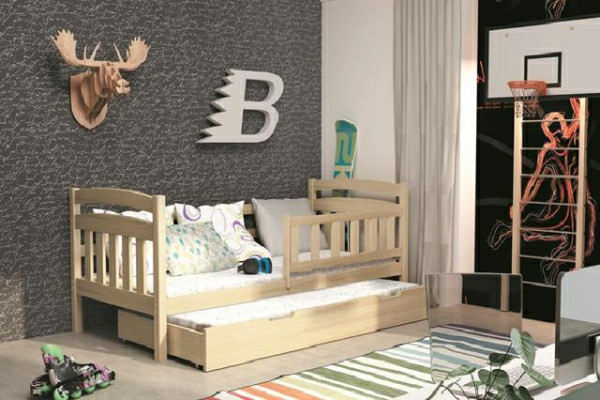 Postelja iz masivnega lesa LETTO A CASTELLO Postelja z 2 posteljama Nova KACPER2