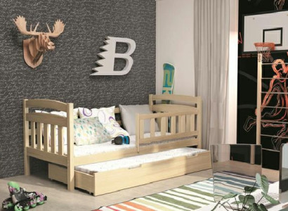 Postelja iz masivnega lesa LETTO A CASTELLO Postelja z 2 posteljama Nova KACPER2