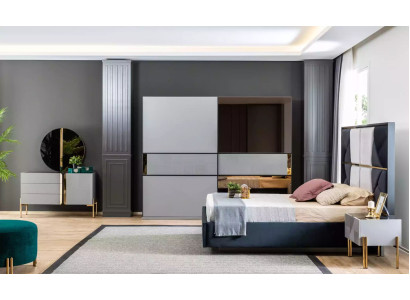 Elegante Schlafzimmermöbel Moderne Designs in warmen Dunkeltönen