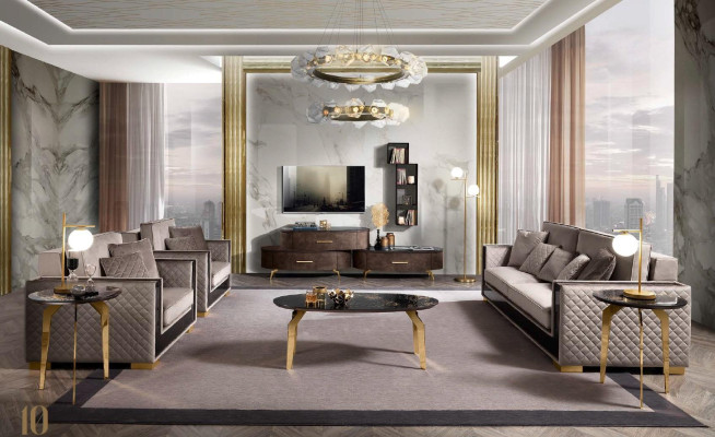 Luxus Sofa 3 Sitzer Modern Design Polster Textil Sofas Sitz Italienische Möbel