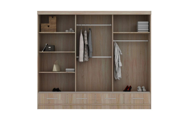 Schwebetüren Schrank Schrank Kleiderschrank Holz Hochglanz Schlafzimmer Schränk