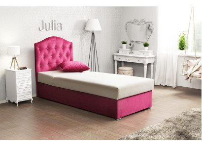 Möbel 120x190 Polster Textil Betten Luxus Design Rahmen Chesterfield Einzelbett