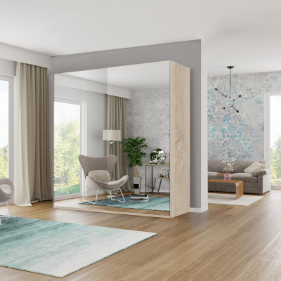 Kleiderschrank Spiegel Schränke Holz Schlafzimmer Schwebetürenschrank Schrank