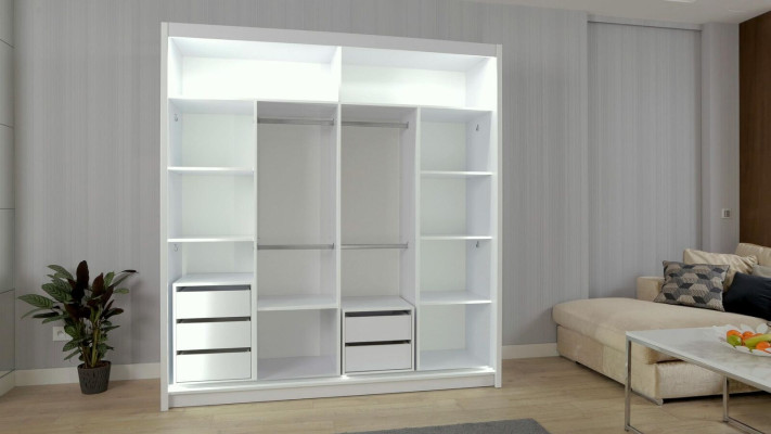 Kleiderschrank Schränke Schrank Schrankwand 2 Türen Holz Neu Schlafzimmer Möbel
