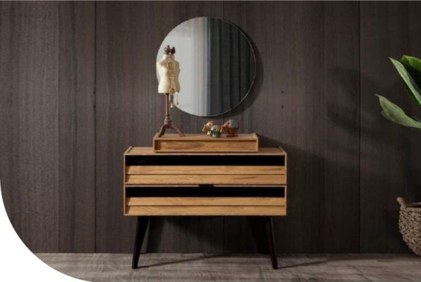 Großes Schlafzimmer-Set Schlafzimmermöbel Kleiderschrank Bett Nachttische