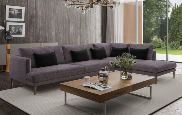 Wohnlandschaft Sofa Ecksofas L-Form Textilmöbel Moderne Einrichtung