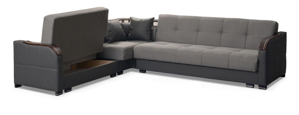Luxus Ecksofa L-Form Sofas Couch Textil Möbel Sofas Stoff Design Neu