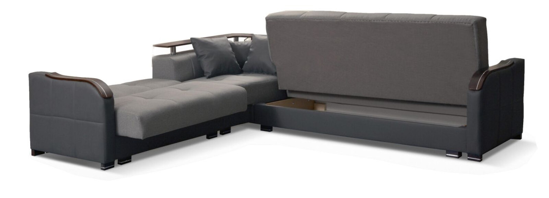 Luxus Ecksofa L-Form Sofas Couch Textil Möbel Sofas Stoff Design Neu