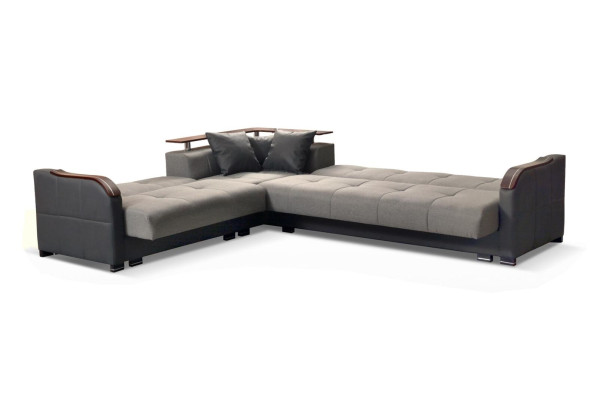 Luxus Ecksofa L-Form Sofas Couch Textil Möbel Sofas Stoff Design Neu
