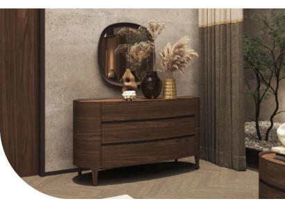 Braune Designer-Kommode im modernen Stil mit Stauraum Schlafzimmermöbel