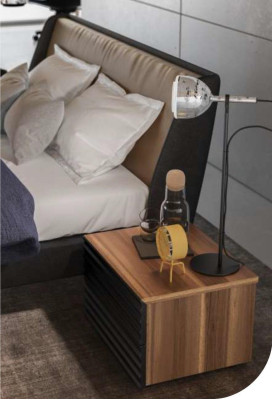 Moderner Holz Nachttisch Ablagetisch Kleiner Beistelltisch Schlafzimmer