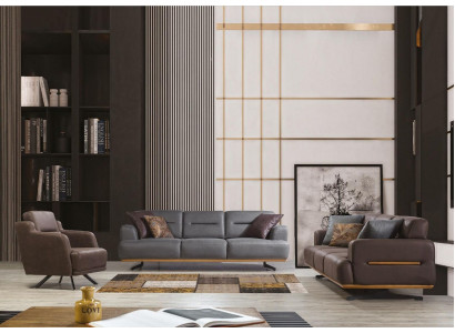 Sofagarnitur 3+2+1 Sitzer Set Design Sofas Polster Couchen Moderne Neu