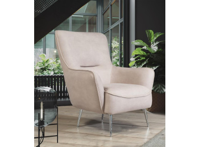Sessel Lehnstuhl Ohrensessel 1 Sitzer Stoff Luxus Wohnzimmer Modern