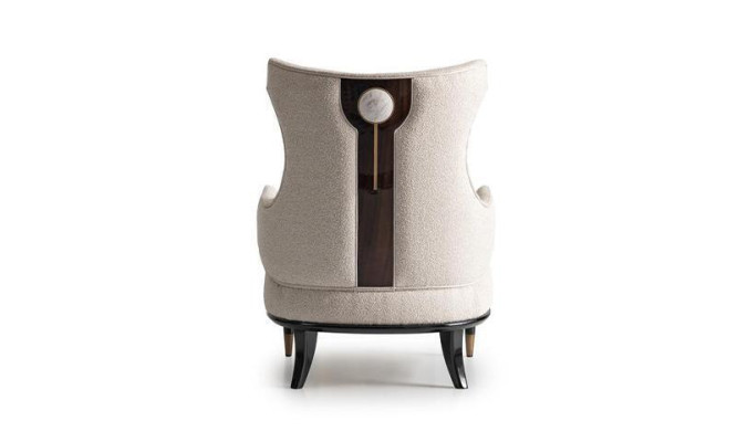 Sessel Gruppe Wohnzimmer Barschrank Modern Ohrensessel Beige Schrank