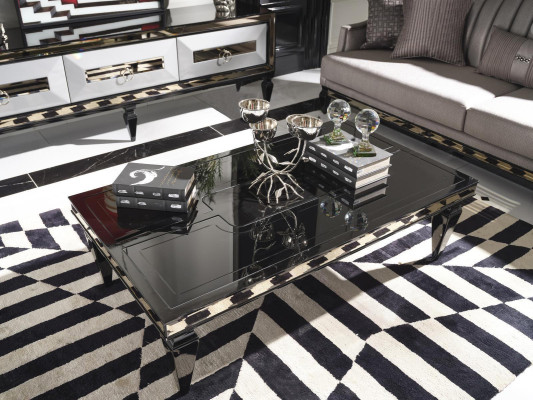 Sofatisch Couchtisch Beistelltisch Kaffeetisch Holz Wohnzimmer Schwarz