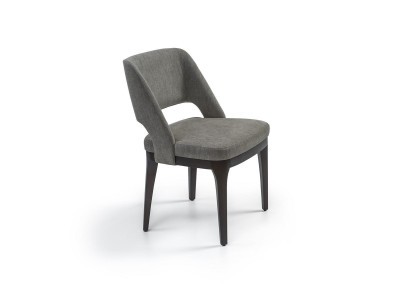 Grau Stuhl Luxus Designer Möbel Esszimmer Polstersitz Modern Einrichtung