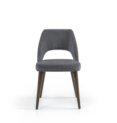 Esszimmerstuhl Grau Polster Stoff Neu Luxus Sitz Stuhl Einrichtung Design