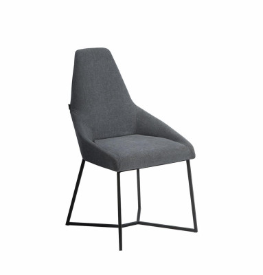 Designer Stuhl Möbel Modern Polsterstuhl Grau Esszimmerstuhl Neu Möbel