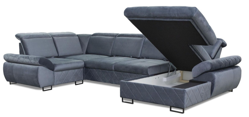 Eck Sofa Couch Polster Leder Sofa Couchen Möbel Neu Wohnlandschaft U Form