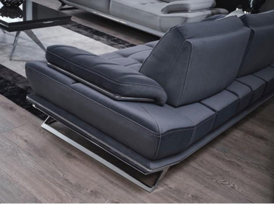 Modern Blau Farbe 3-Sitzer Sofa Komfort und Stil in einem Ensemble neu