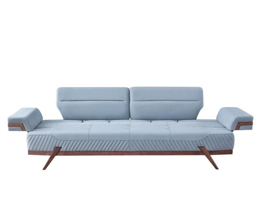 Modernes Sofas Designer Blauer 3-Sitzer Polstersofas Ledercouchen Neu
