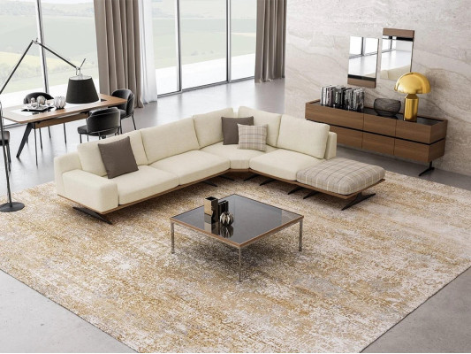 Wohnzimmer Luxus Set Ecksofa L Form Polstermöbel Design Modern Couchtisch
