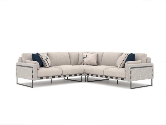  Ecksofa L-Form Sofa Couch Design Wohnzimmer Polster Textil Neu Eck Garnitur